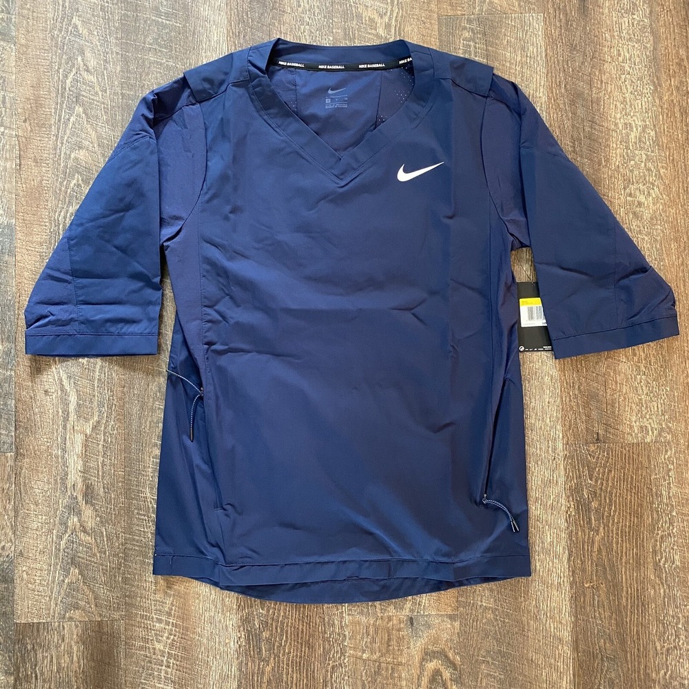 Nike Baseball‎ Jacket 3/4 $85 Short Sleeve Mens Small S  897383-419 Navy